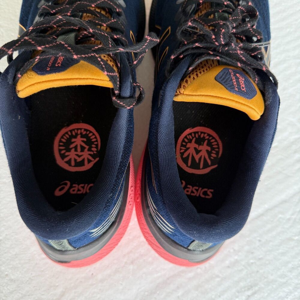 Asics GT 2000 11 Trail Running Shoes Blue/Papaya Womens Sz 9.5 Wide - Picture 5 of 13